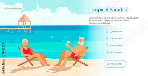 Seniors at Summer beach