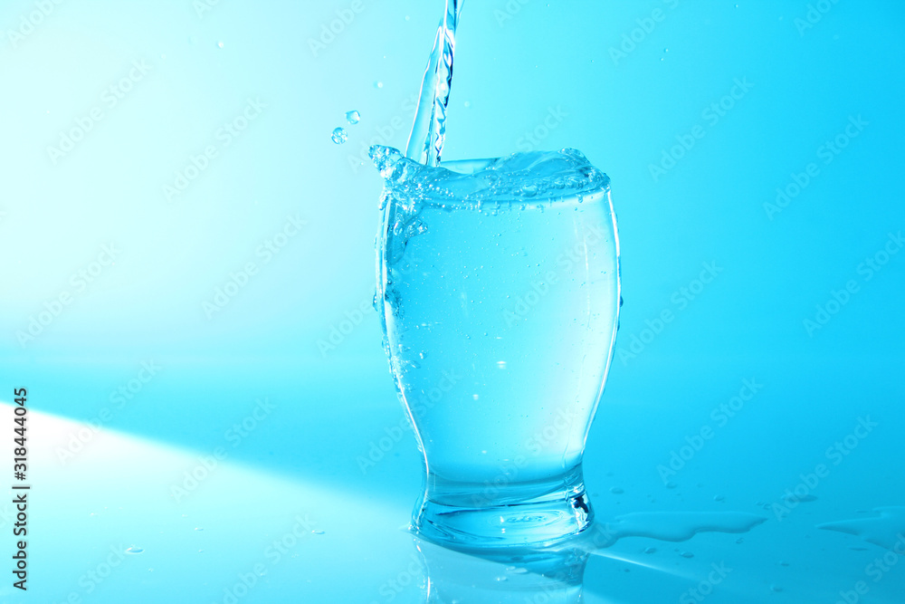 Glass of plain water