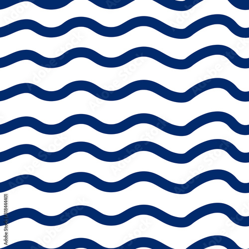 Waves. Cute seamless pattern. Can be used in textile industry, paper, background, scrapbooking.