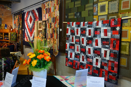 Fotografie Quilt studio in the Village Silos at The Mill craft shops and galleries in St Ja