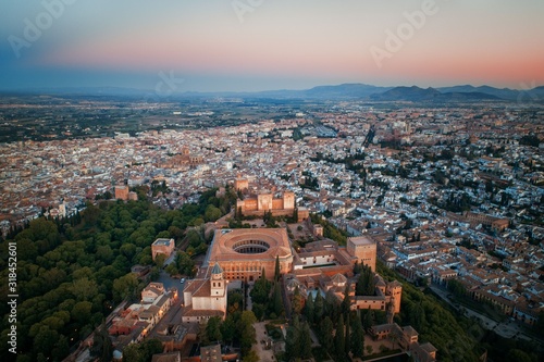 Granada Alhambra aerial view © rabbit75_fot