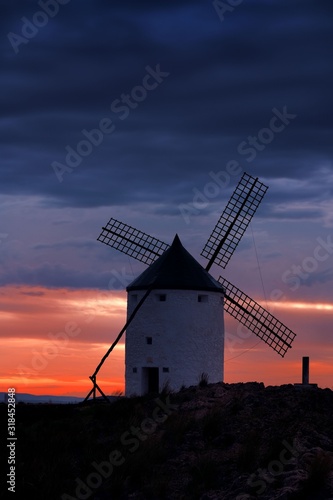 Windmill sunset
