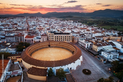 Plaza de Toros de Ronda aerial view photo
