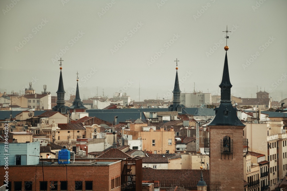 Madrid rooftop view