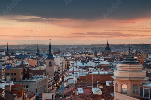 Madrid rooftop view