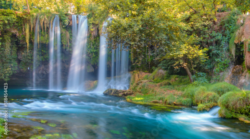 Duden  upper  waterfall and nature park in Antalya city  Turkey
