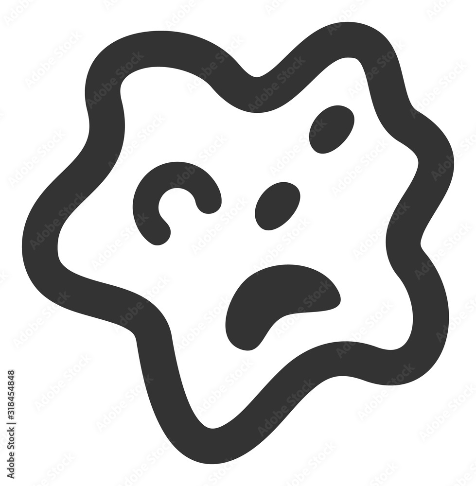 Bacteria vector icon. Flat Bacteria pictogram is isolated on a white background. Bacteria vector icon. Flat Bacteria pictogram is isolated on a white background.