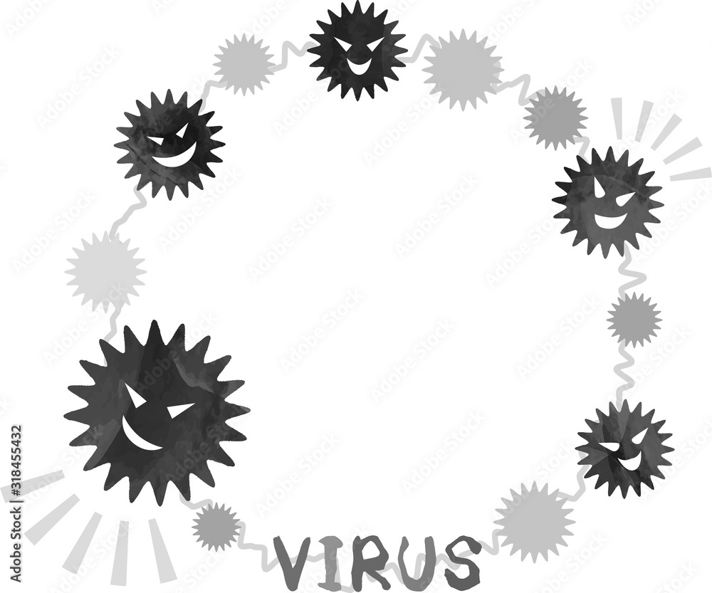 Fototapeta premium ウィルス＿フレーム