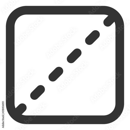 Shares vector icon. Flat Shares pictogram is isolated on a white background.