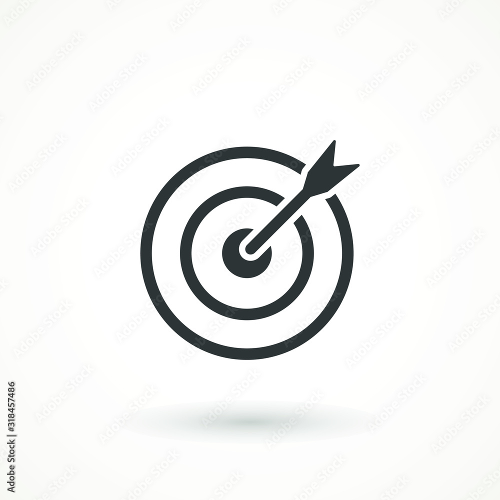 target icon. dart board. archery board. dartboard vector icon. Grey aim, arrow, Idea concept, perfect hit, winner, target goal icon. Success abstract pin logo target icon. dart board. archery board. dartboard vector icon. Grey aim, arrow, Idea concept, perfect hit, winner, target goal icon. Success abstract pin logo