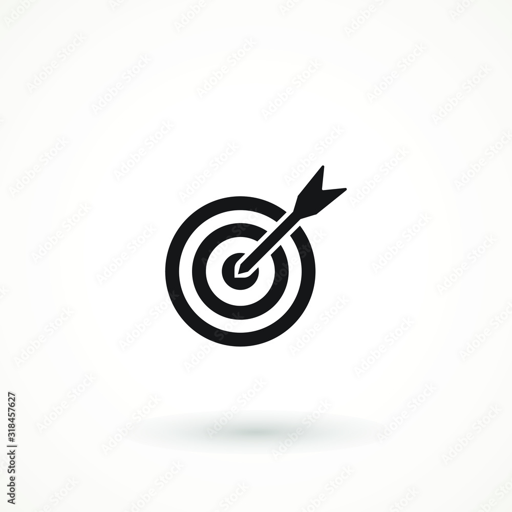 target icon. dart board. archery board. dartboard vector icon. Grey aim, arrow, Idea concept, perfect hit, winner, target goal icon. Success abstract pin logo target icon. dart board. archery board. dartboard vector icon. Grey aim, arrow, Idea concept, perfect hit, winner, target goal icon. Success abstract pin logo