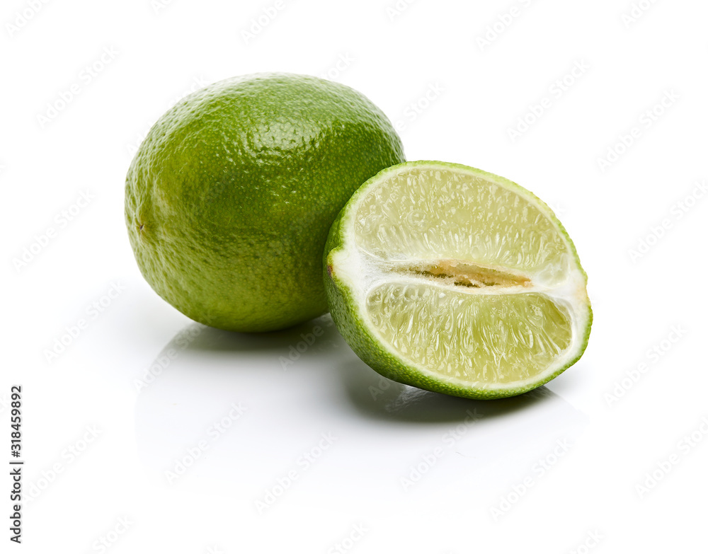 Lime Isolated on White Background Lime Isolated on White Background