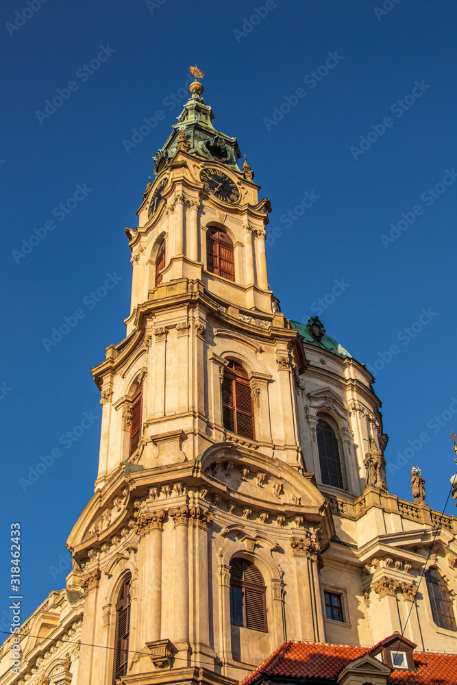 Fototapeta premium St. Nicholas Church at Old Town Square tower