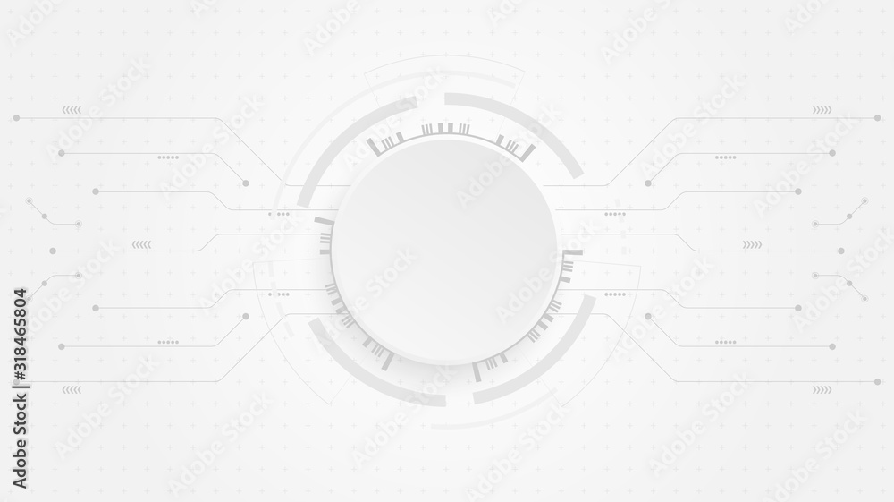 Obraz premium Abstract Digital Technology Cycle background.Business growth transformation Successful financial.