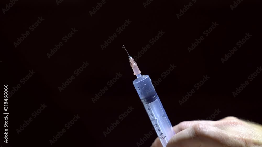 indecisive drug addict a syringe indecisive drug addict a syringe