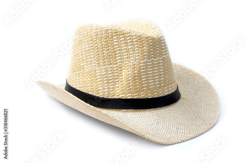 Craft hats for men on isolated white background