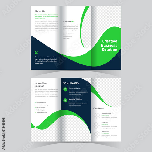 business trifold brochure template