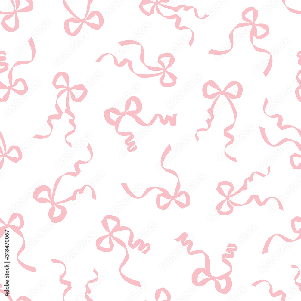 Seamless pattern of elegant, beautiful ribbon, Seamless pattern of elegant, beautiful ribbon,