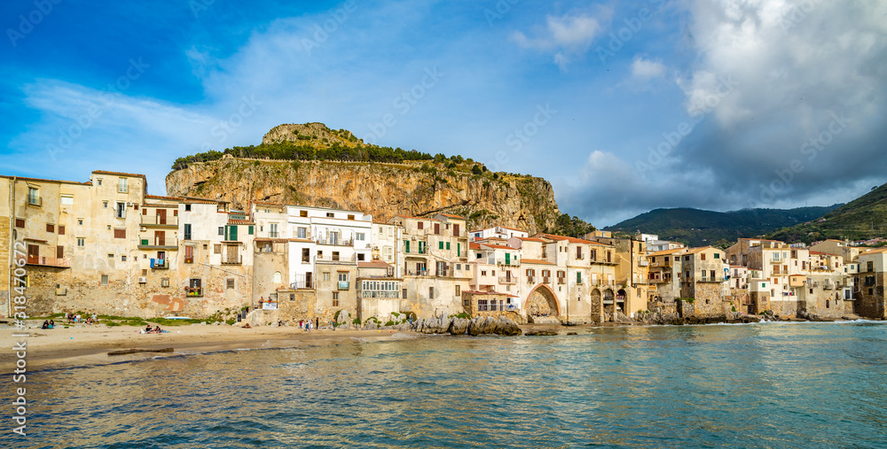 Cefalu, medieval village of Sicily island, Italy
