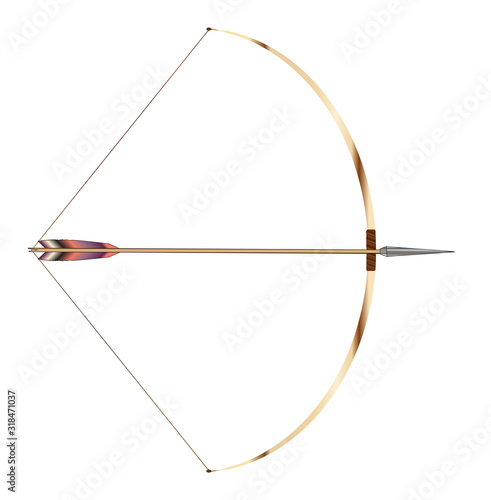 Drawn English Longbow