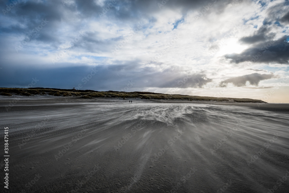 Strandsparziergang im Dezember