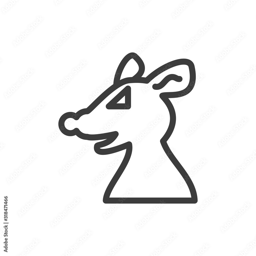 silhouette of cute mouse with white background silhouette of cute mouse with white background