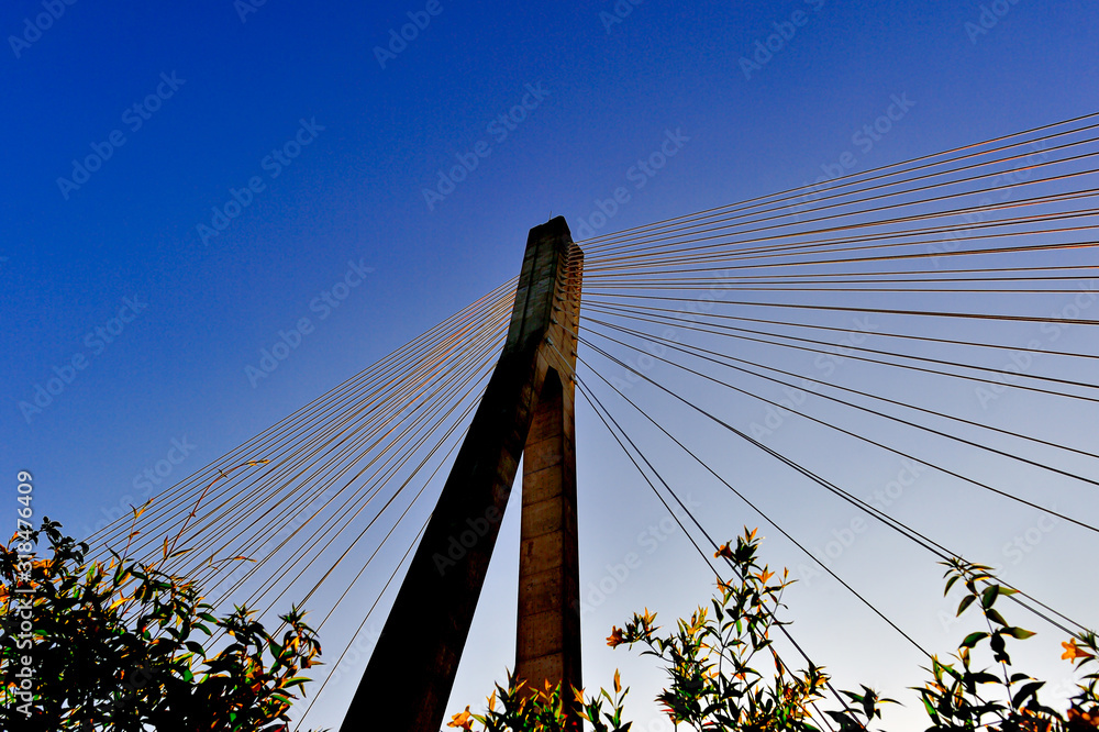 Fototapeta premium 大きな橋の夕景