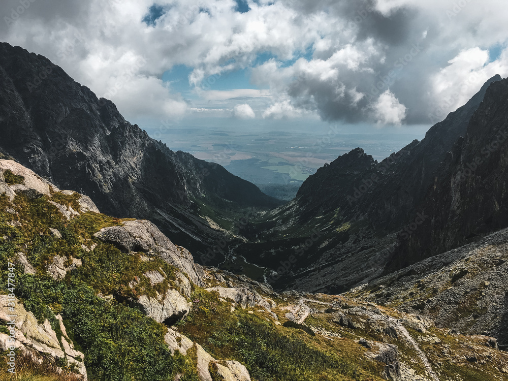 Fototapeta premium mountain landscape with river