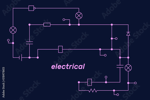 Electronic circuit scheme. ...
