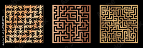 Cutout silhouette squre pan...