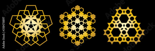 Abstract geometric ornament...