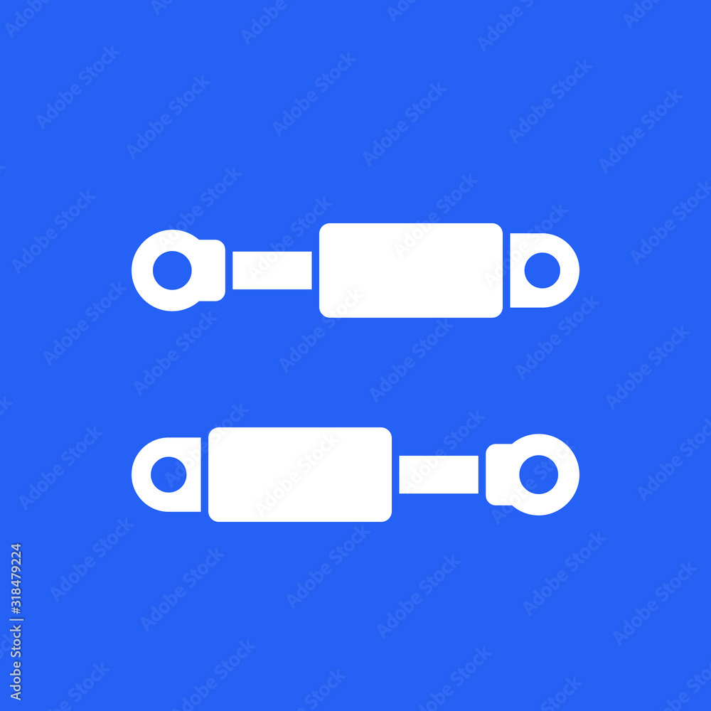 Hydraulic cylinders icon, vector design Hydraulic cylinders icon, vector design