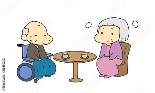 介護　老人　夫婦喧嘩