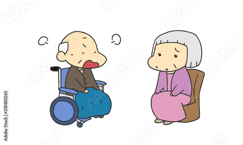 介護　老人　夫婦喧嘩