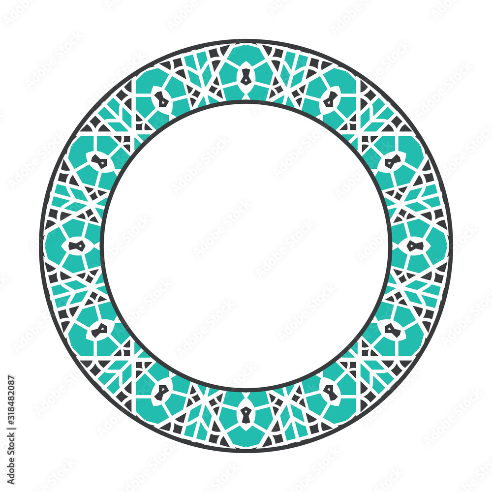Vector Asian Tribal Circular Frame Vector Asian Tribal Circular Frame