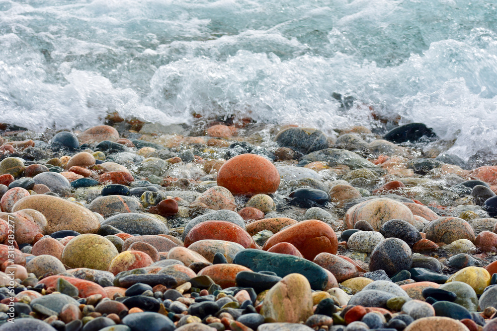 Beach Cobbles, Lake Superior, Ontario, Canada