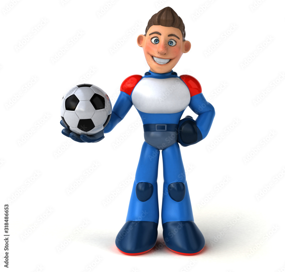 Super modern superhero - 3D Illustration Super modern superhero - 3D Illustration