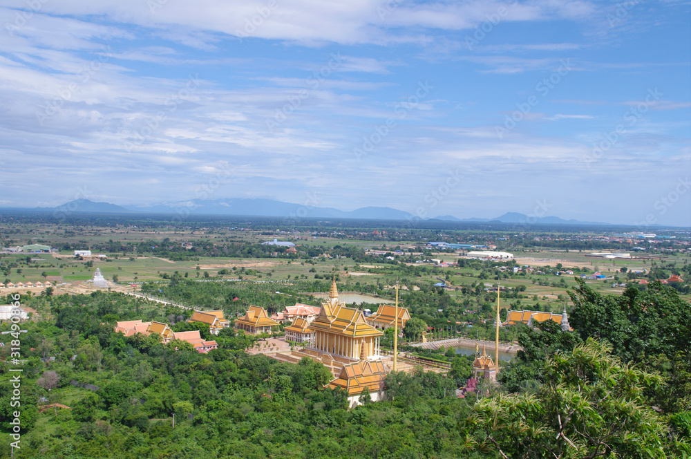 View of Buddist temple vista