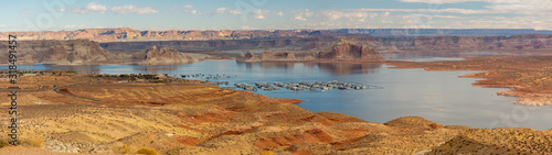 Panorama of Wahweap Marina Near Page Arizona