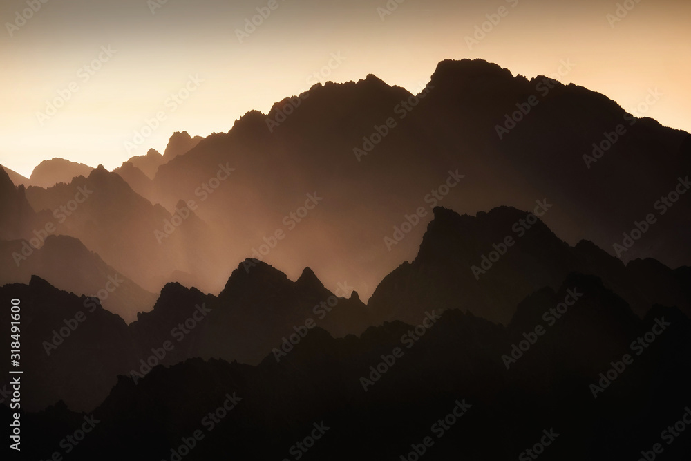Sunrise in High Tatras, Krivan Peak - Slovakia
