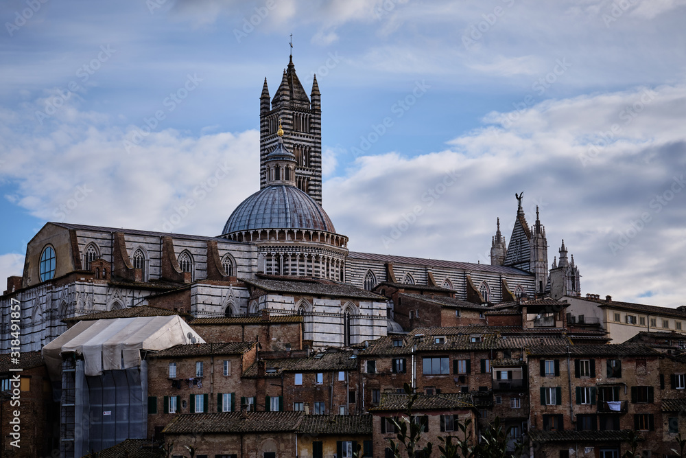 Foto scattata al Duomo di Siena dalla Basilica di San Domenico.