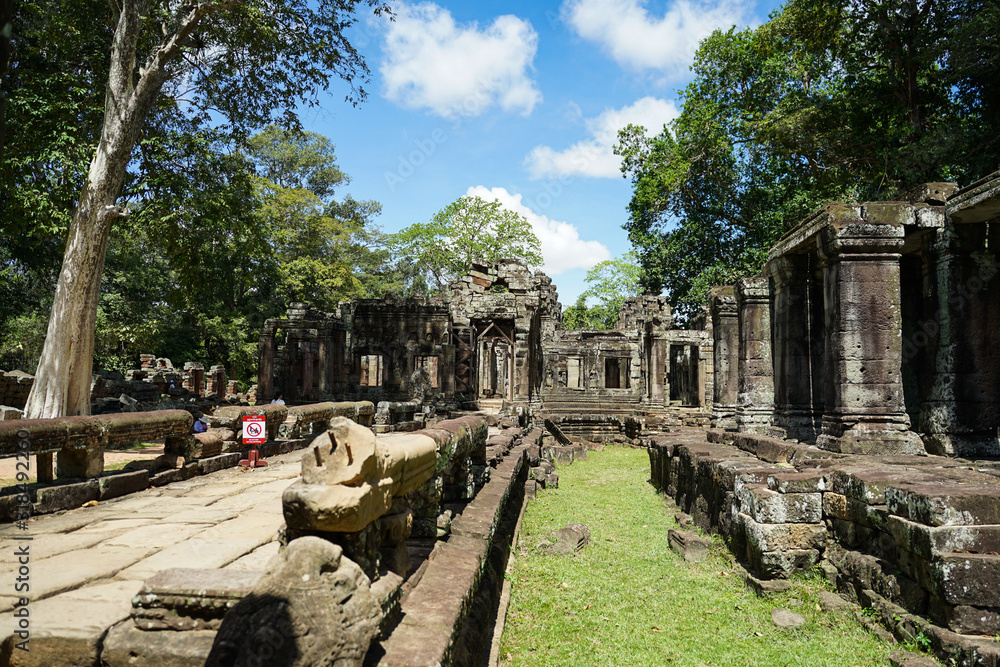 Prasat Banteay Kdei, The Citadel of Chambers is a Buddhist temple in Angkor, Siemreap Cambodia.