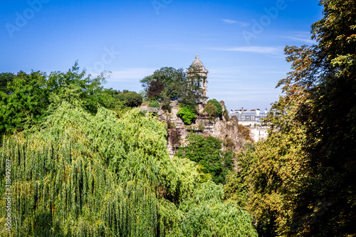 Sibyl temple in Buttes-Chaumont Park, Paris