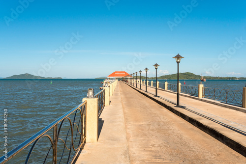 Jetty of the small town Ban Ko Lanta  once a harbor town  today the administrative centre of the island  has lots of wooden houses and is a tourist attraction