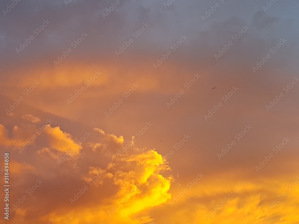 Fototapeta premium The Sky color blue and twilight in thailand.