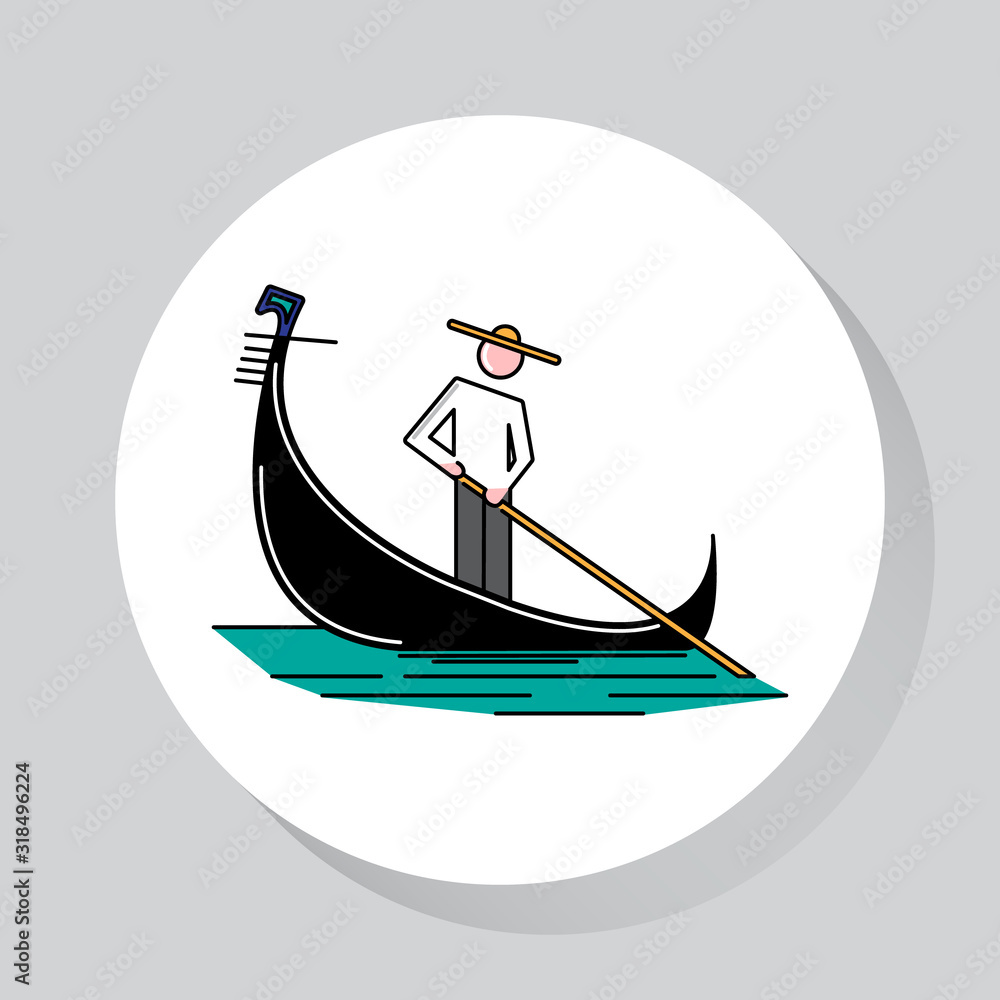 Fototapeta premium Transportation icon. Flat style. Template element for web and mobile applications.