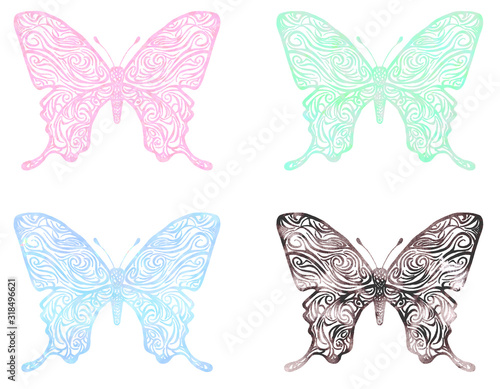 4色の蝶々 © 桜 マチ