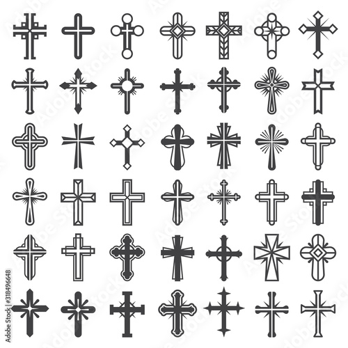 Fototapete Religion cross symbols