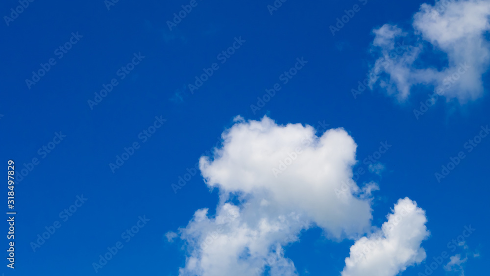 White clouds in blue sky White clouds in blue sky