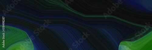 flowing horizontal header with very dark blue, forest green and very dark pink colors. dynamic curved lines with fluid flowing waves and curves